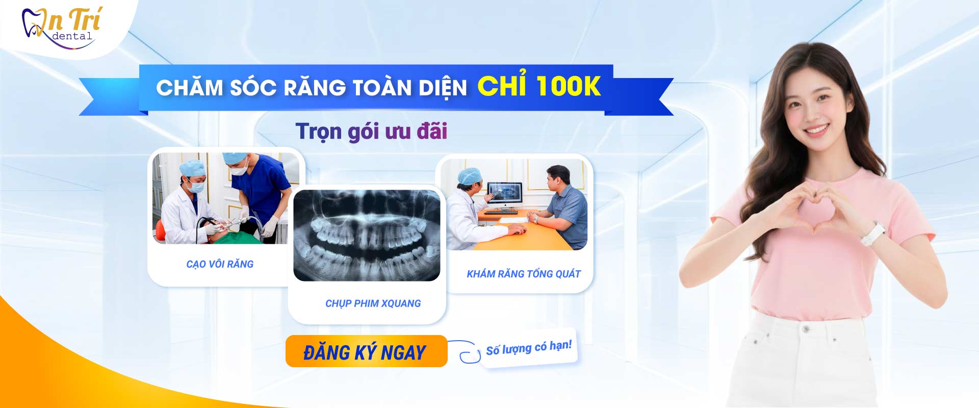 Chăm sóc răng toàn diện chỉ 100k