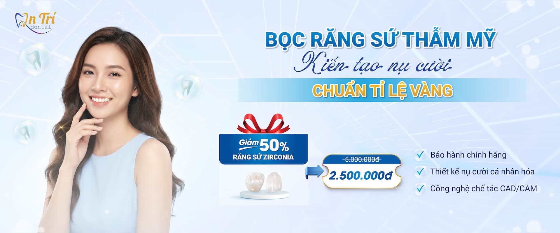 bọc răng sứ thẩm mỹ - Nha khoa An Trí